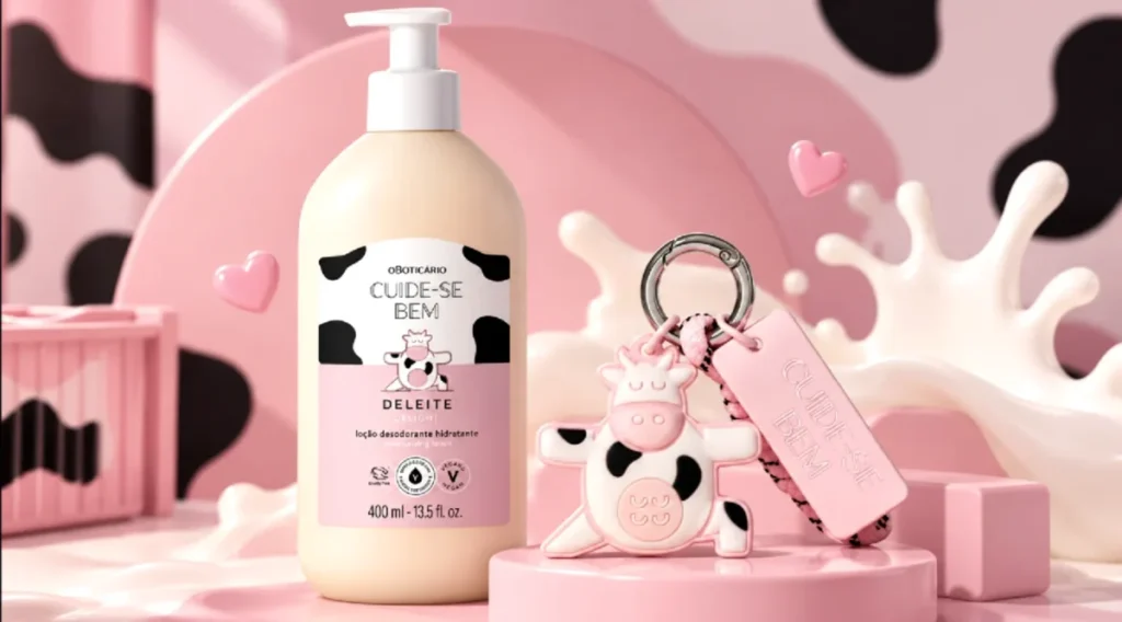 Charm Cuide‑se Bem Deleite: Boticário transforma vaquinha em acessório de moda
